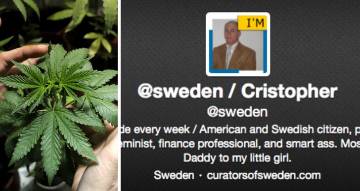 Marijuana, Twitter, Sweden
